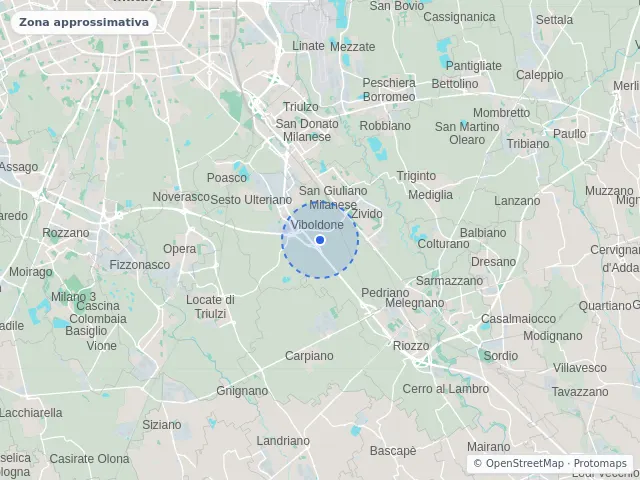 Mappa di San Giuliano Milanese, Milano