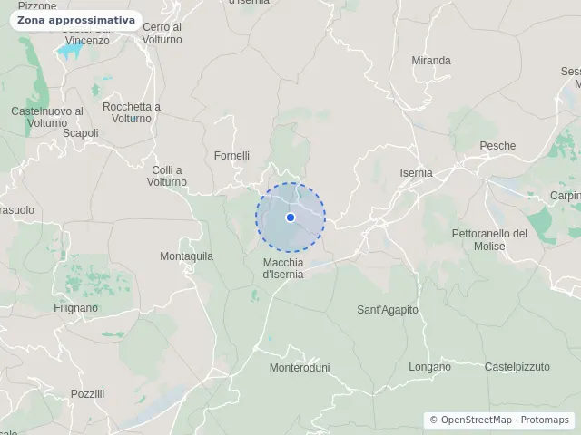 Mappa di Macchia d'Isernia, Isernia