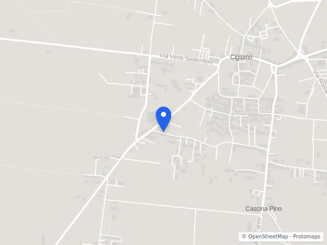 Mappa di Cigliano, Vercelli