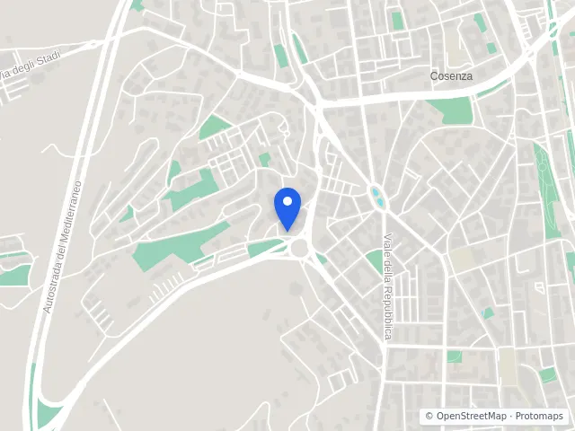 Mappa di Cosenza
