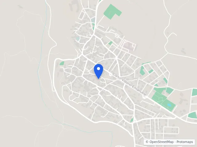 Mappa di Isili, Sud Sardegna