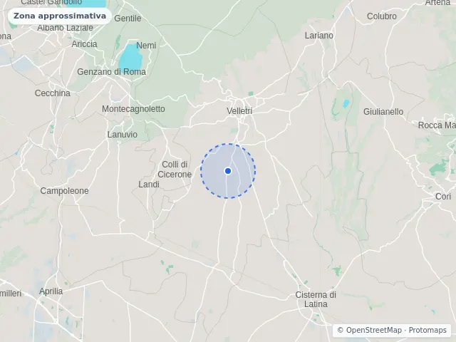 Mappa di Velletri, Roma