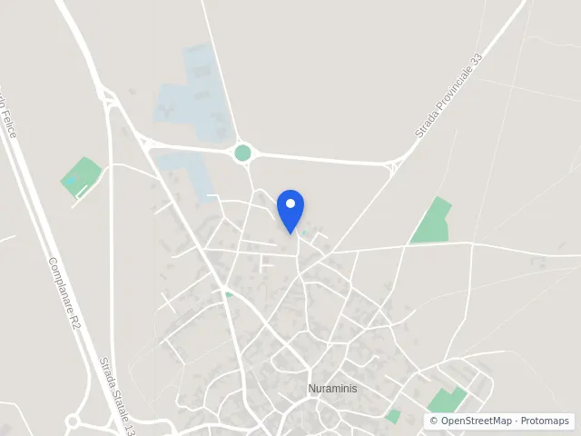Mappa di Serdiana, Sud Sardegna