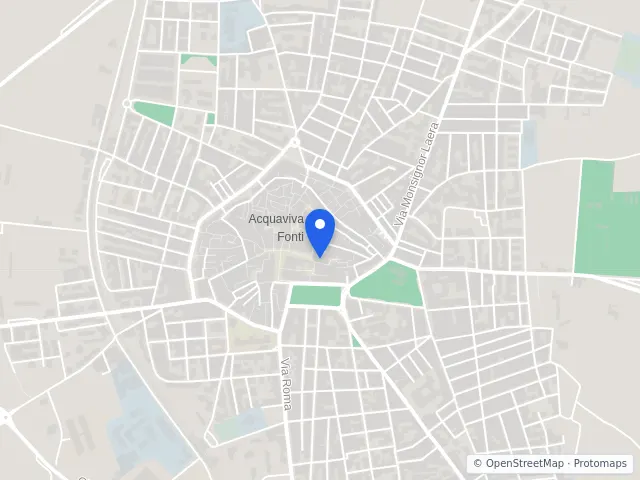 Mappa di Acquaviva delle Fonti, Bari