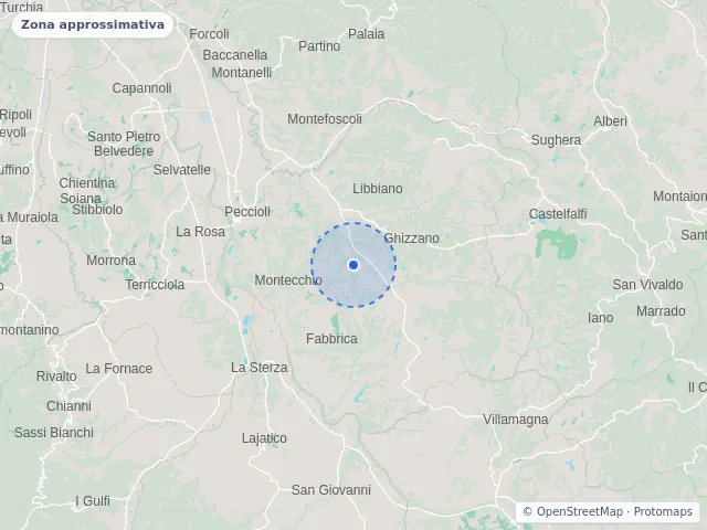 Mappa di Peccioli, Pisa