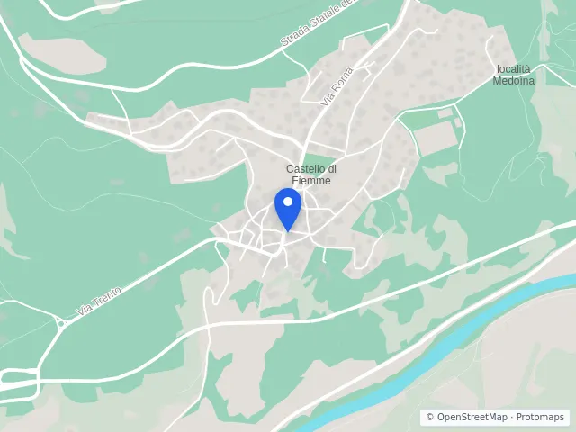 Mappa di Castello-Molina di Fiemme, Trento