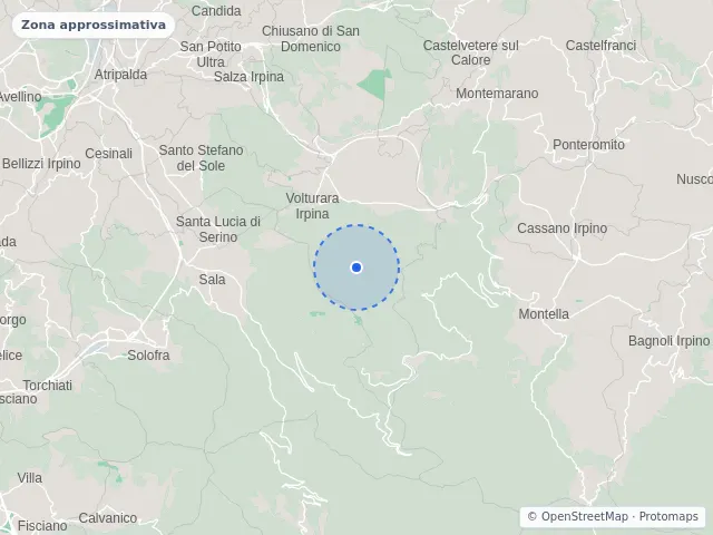 Mappa di Volturara Irpina, Avellino