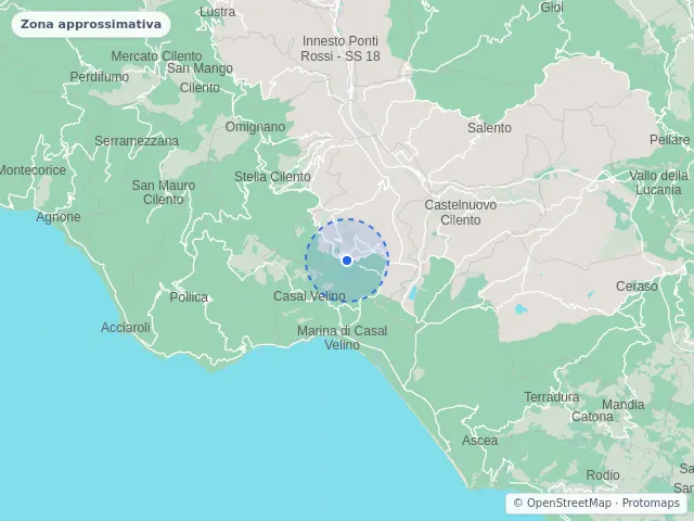 Mappa di Casal Velino, Salerno