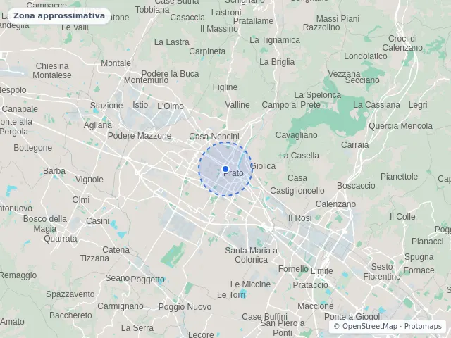 Mappa di Prato