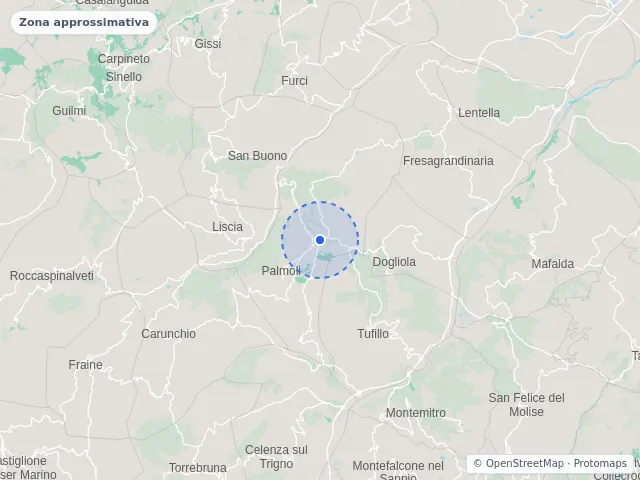 Mappa di Palmoli, Chieti