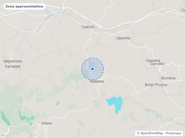 Mappa di Raddusa, Catania