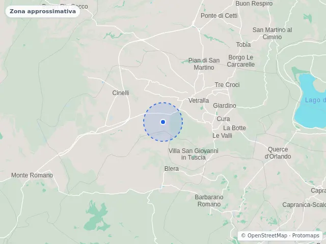 Mappa di Vetralla, Viterbo