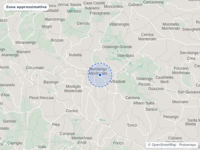 Mappa di Murisengo, Alessandria