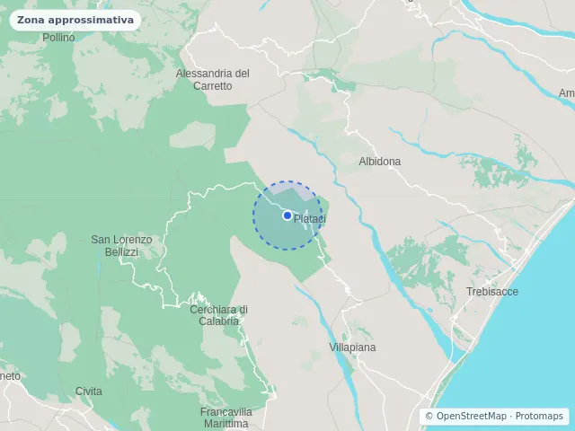 Mappa di Plataci, Cosenza