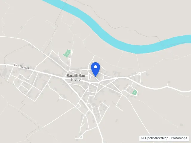 Mappa di Baratili San Pietro, Oristano