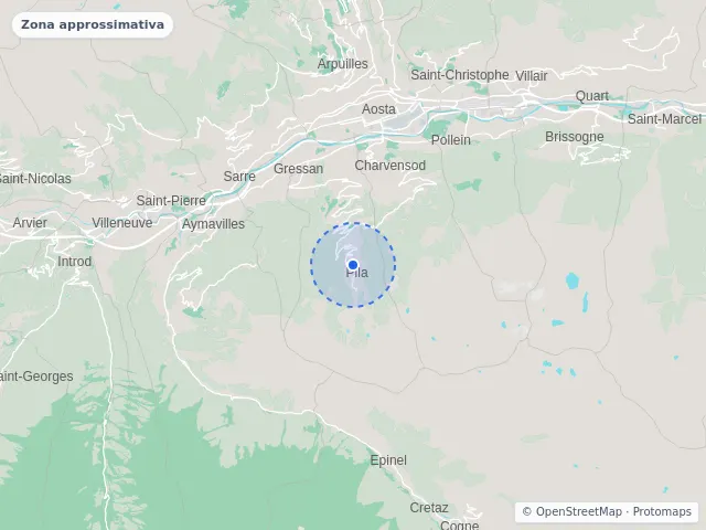 Mappa di Gressan, Aosta