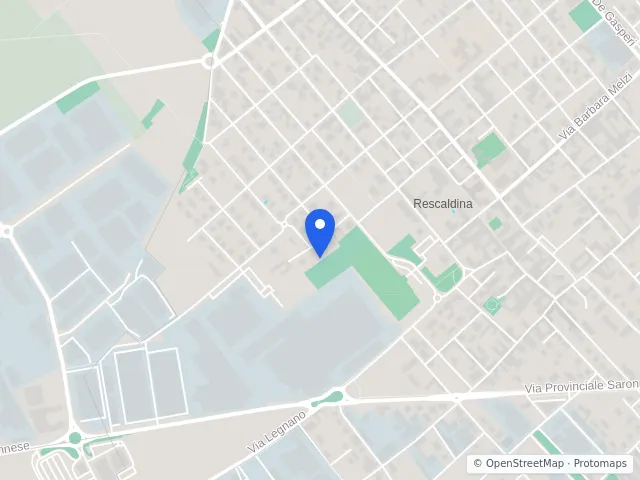Mappa di Rescaldina, Milano
