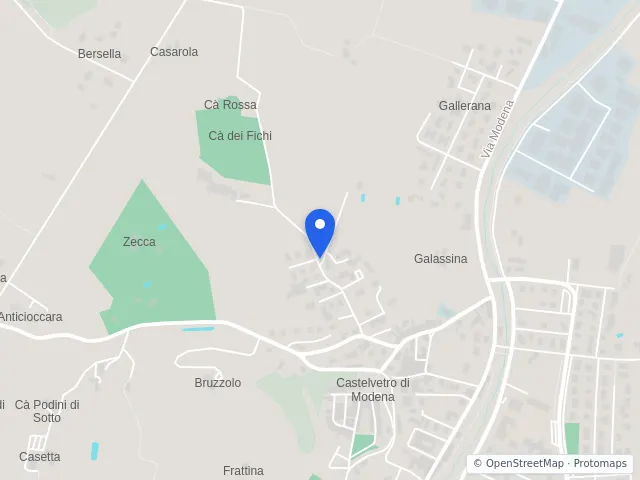 Mappa di Castelvetro di Modena, Modena