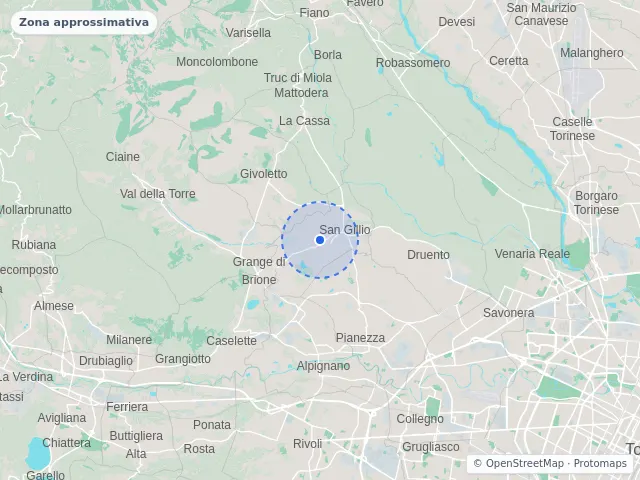 Mappa di San Gillio, Torino