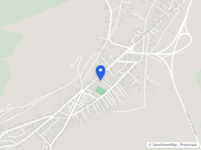 Mappa di Capistrello, L'Aquila