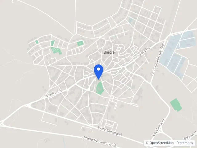 Mappa di Borore, Nuoro