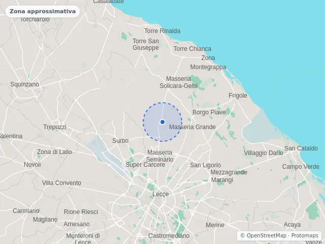 Mappa di Lecce
