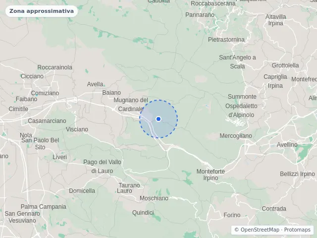 Mappa di Mugnano del Cardinale, Avellino