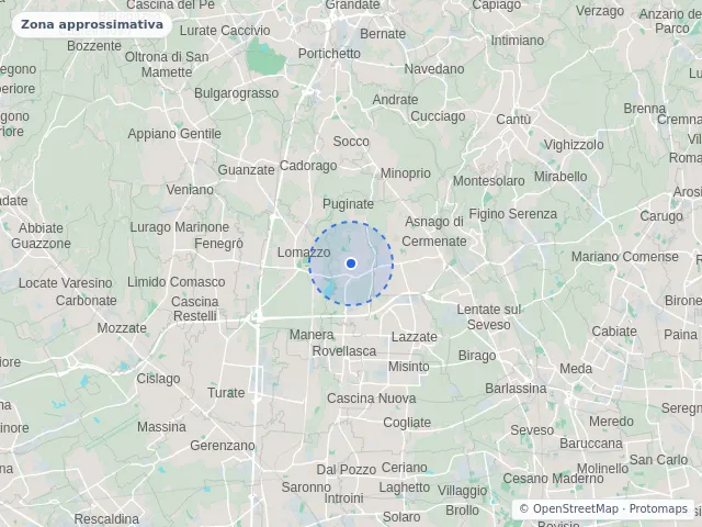 Mappa di Bregnano, Como