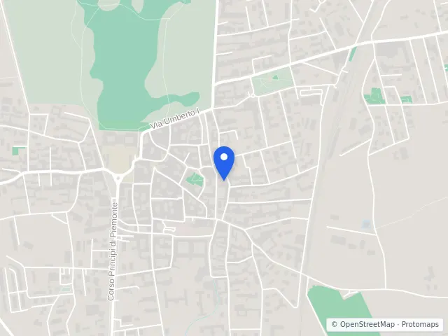 Mappa di Racconigi, Cuneo