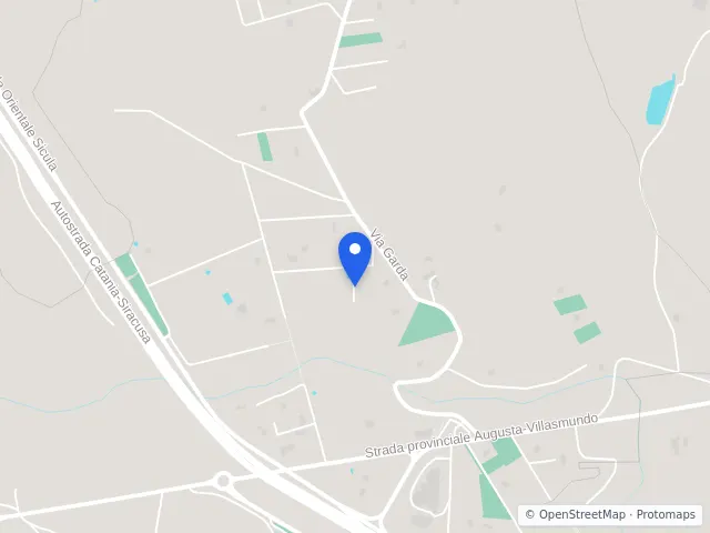 Mappa di Melilli, Siracusa