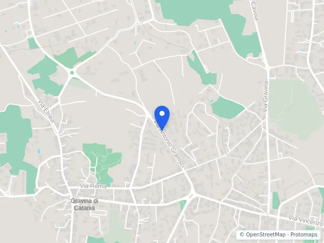 Mappa di Gravina di Catania, Catania