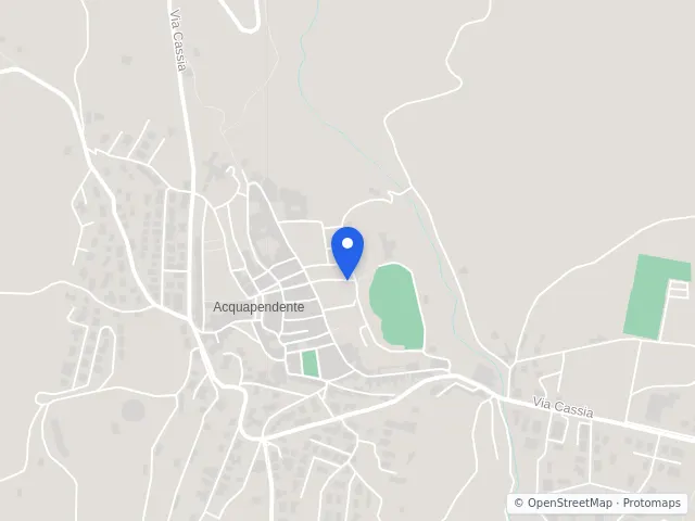 Mappa di Acquapendente, Viterbo