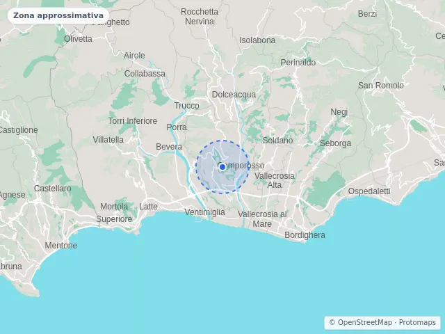 Mappa di Camporosso, Imperia