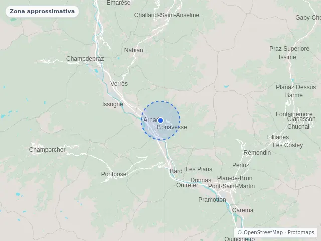 Mappa di Arnad, Aosta