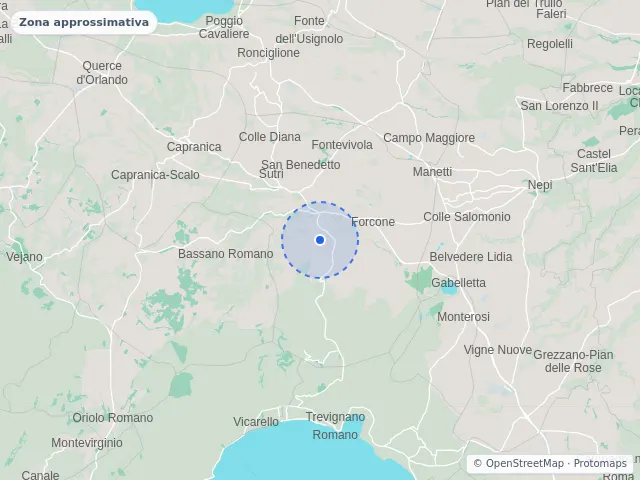 Mappa di Sutri, Viterbo