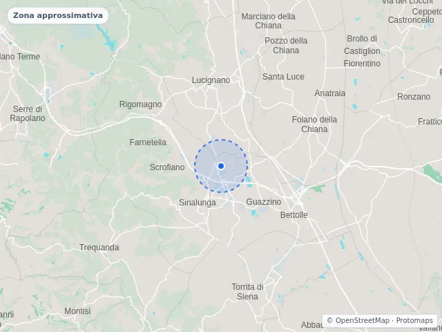 Mappa di Sinalunga, Siena