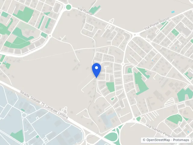 Mappa di Bastia Umbra, Perugia