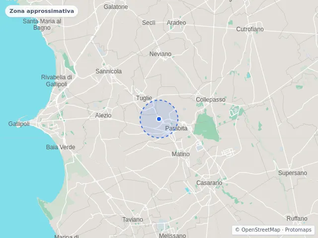 Mappa di Parabita, Lecce