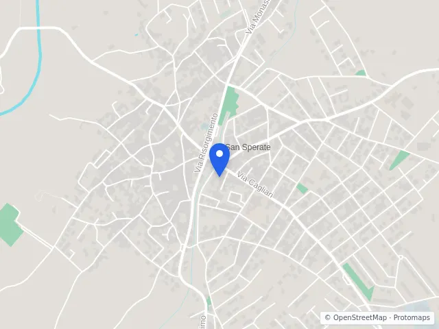 Mappa di San Sperate, Sud Sardegna
