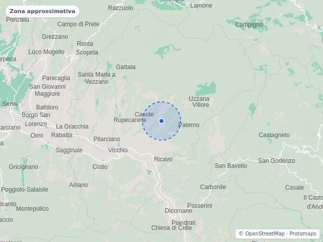 Mappa di Vicchio, Firenze