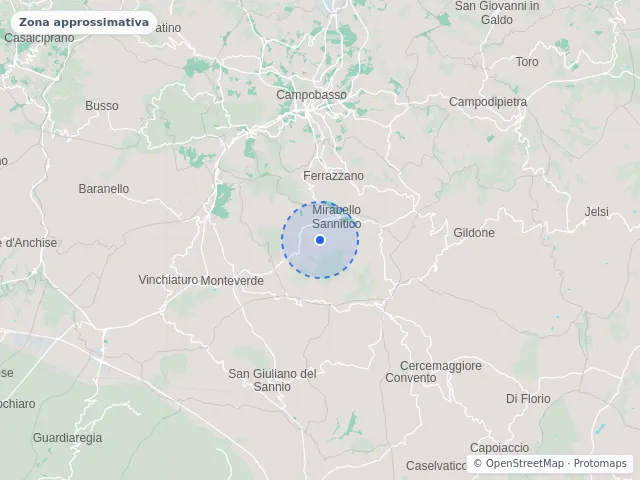 Mappa di Mirabello Sannitico, Campobasso