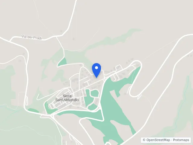 Mappa di Serra Sant'Abbondio, Pesaro e Urbino