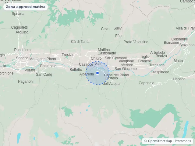 Mappa di Ponte in Valtellina, Sondrio