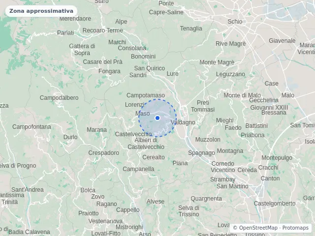 Mappa di Valdagno, Vicenza