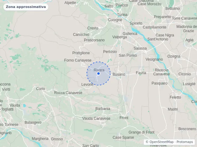 Mappa di Rivara, Torino