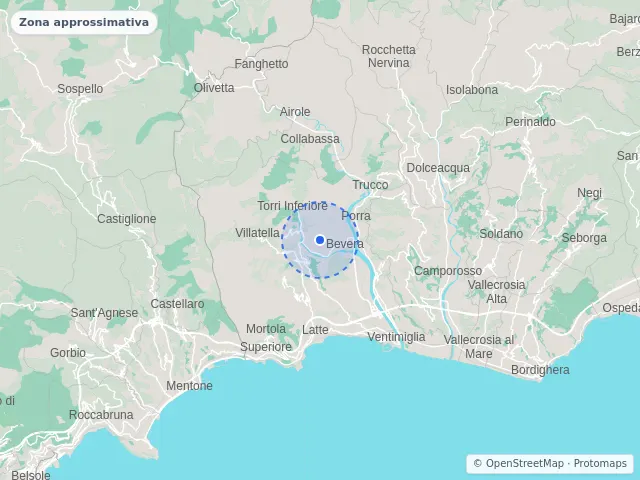 Mappa di Ventimiglia, Imperia