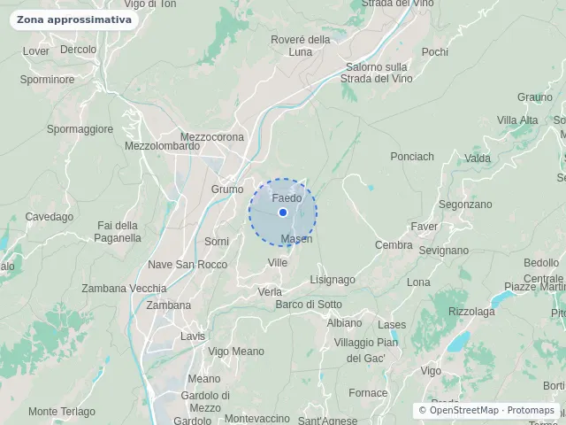 Mappa di Giovo, Trento
