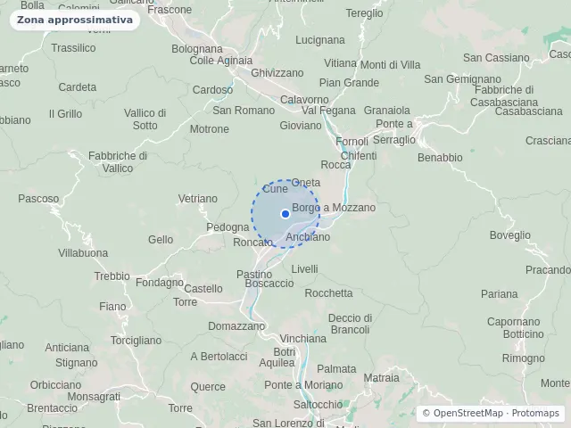 Mappa di Borgo a Mozzano, Lucca