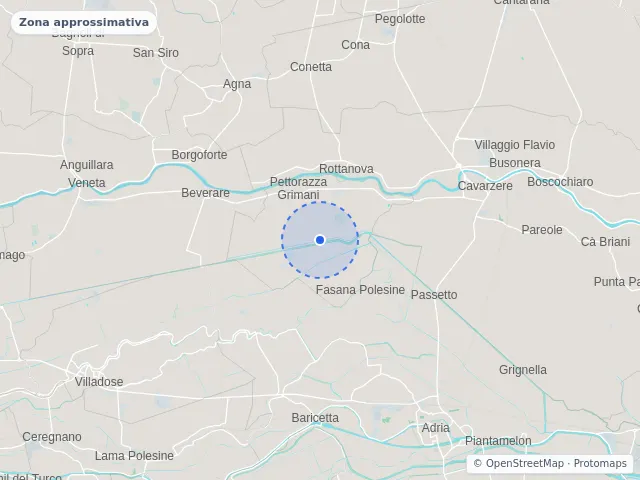 Mappa di Pettorazza Grimani, Rovigo