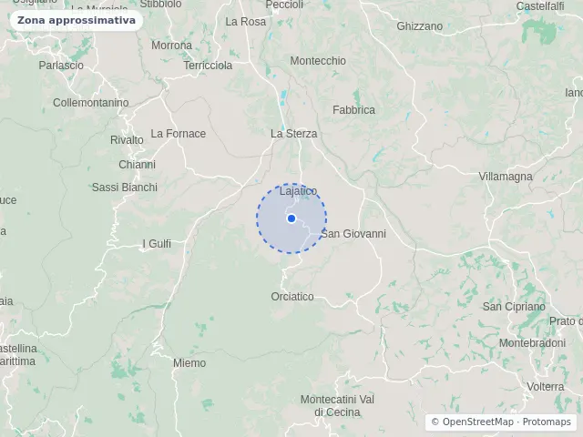 Mappa di Lajatico, Pisa